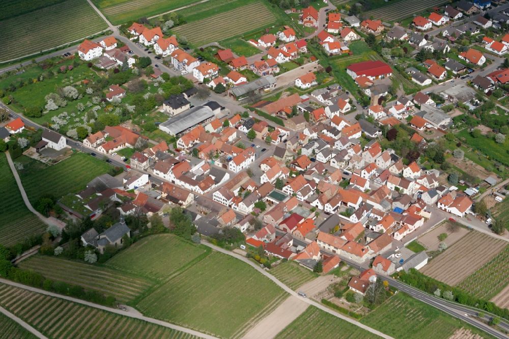 Luftaufnahme Ludwigshöhe - Landstädtische Gemeinde in Ludwigshöhe im Bundesland Rheinland-Pfalz