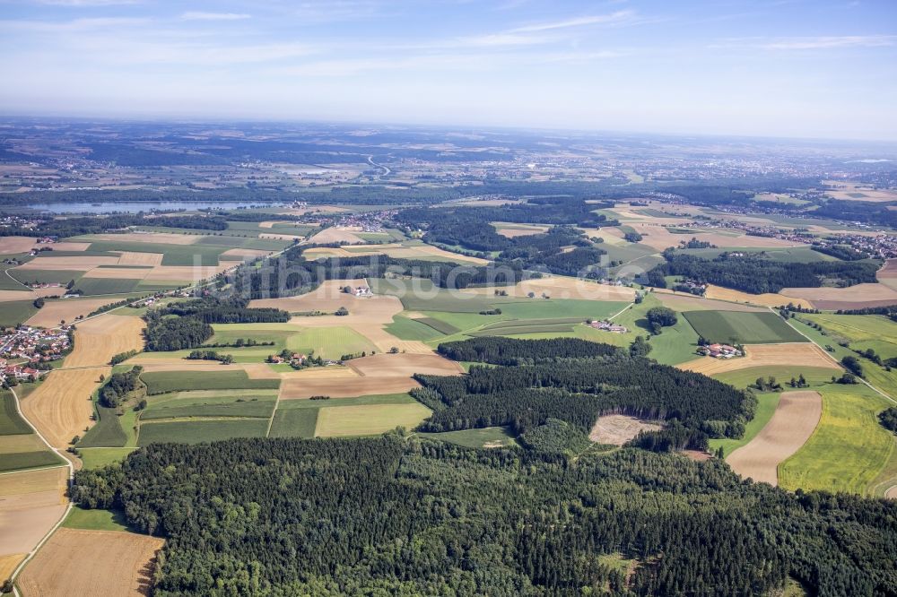 Luftbild Viecht - Landwirtschaftliche Felder vei Viecht im Bundesland Bayern, Deutschland