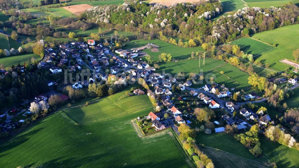 Hennef (Sieg) von oben - Lanzenbach im Bundesland Nordrhein-Westfalen, Deutschland
