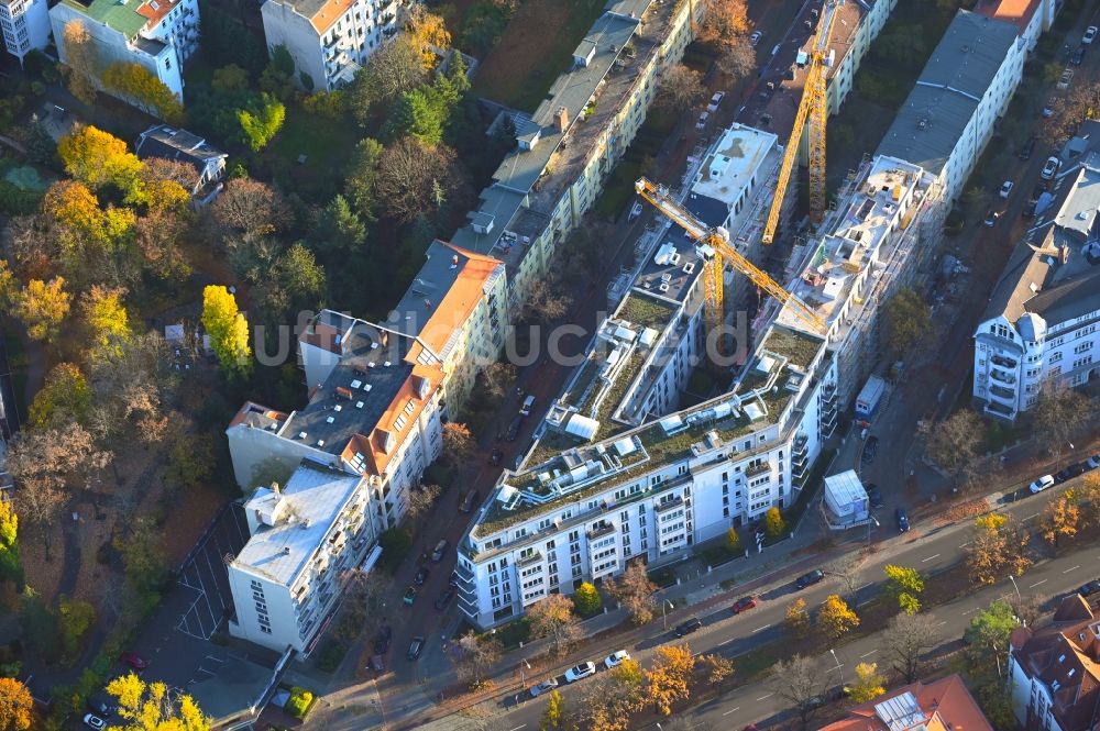 Luftbild Berlin - Lückenbebauung Maison Roseneck im Ortsteil Schmargendorf in Berlin, Deutschland