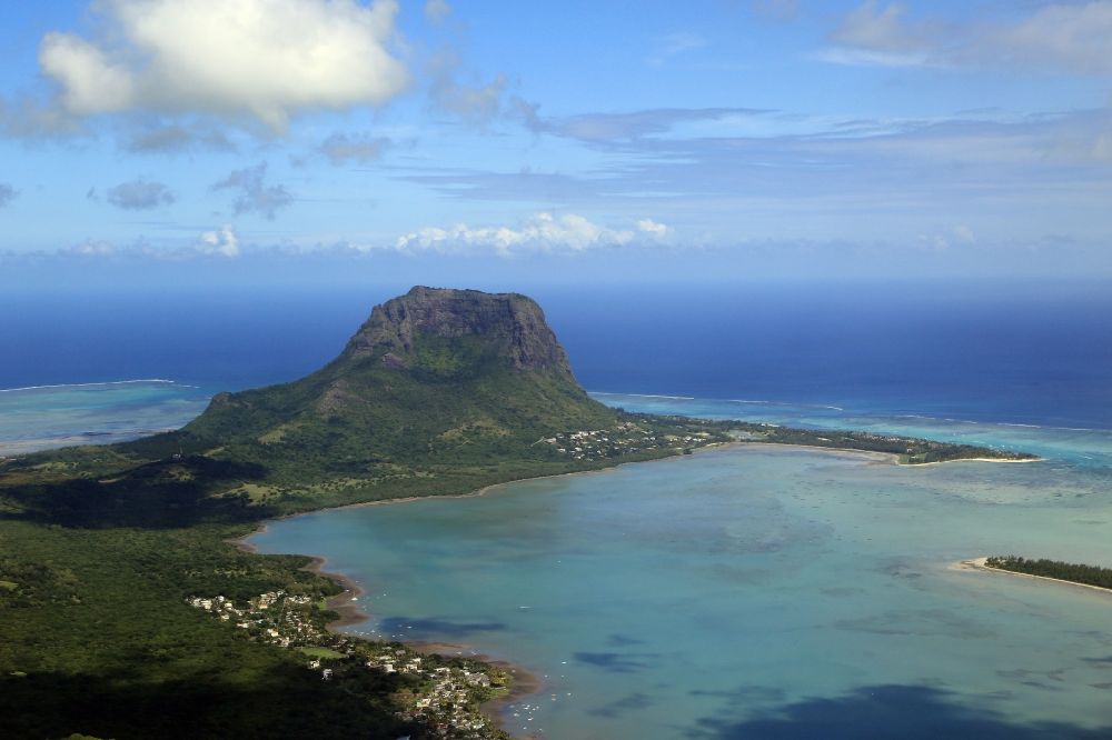 Luftaufnahme Le Morne - Le Morne Brabant auf der Insel Mauritius