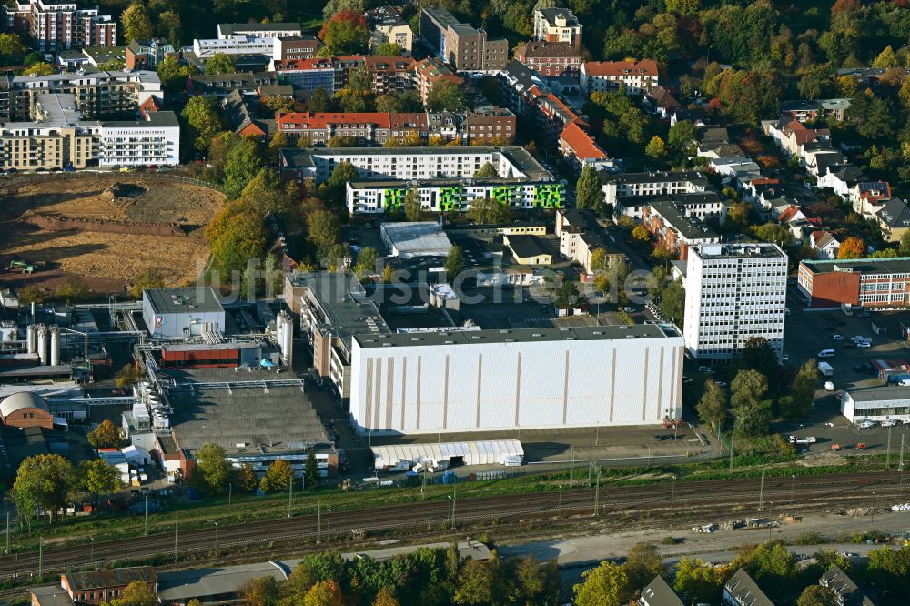 Hamburg aus der Vogelperspektive: Lebensmittel- Hersteller Chocoladen-Werk Nestlé Deutschland AG in Hamburg, Deutschland