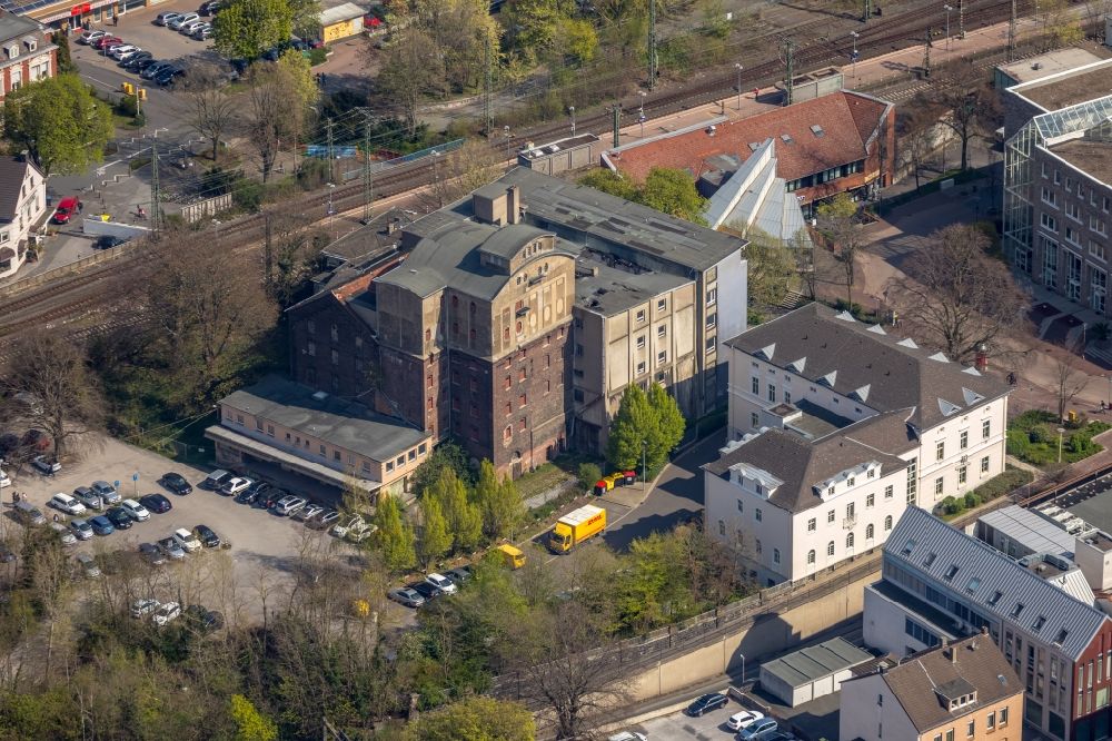 Luftaufnahme Unna - Leerstehendes, ungenutztes Gebäude Mühle Bremme in Unna im Bundesland Nordrhein-Westfalen, Deutschland