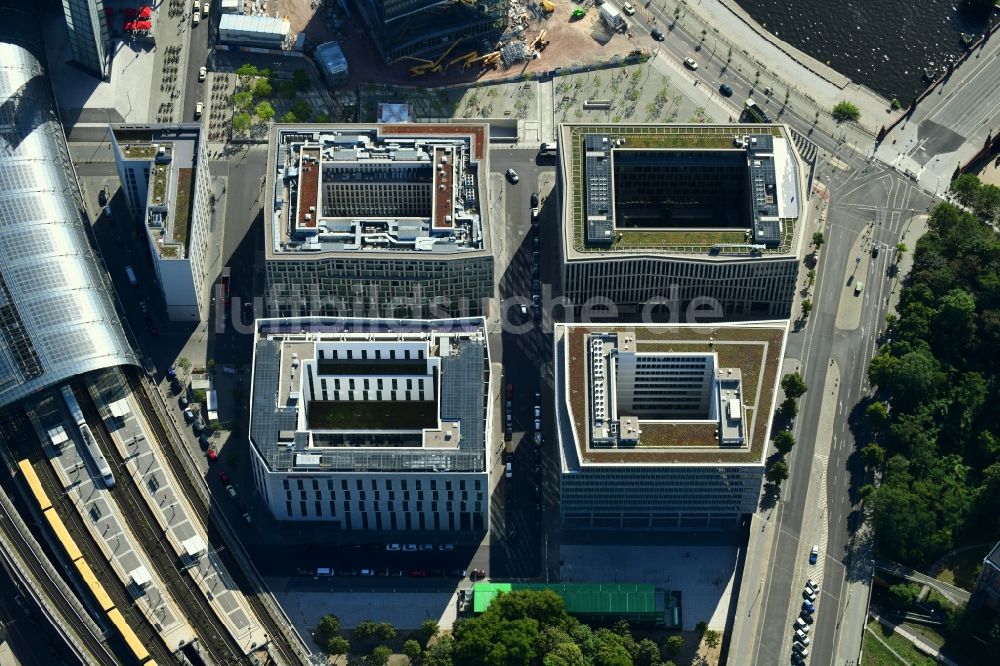 Luftbild Berlin - Lehrter Stadtquartier im Ortsteil Moabit in Berlin