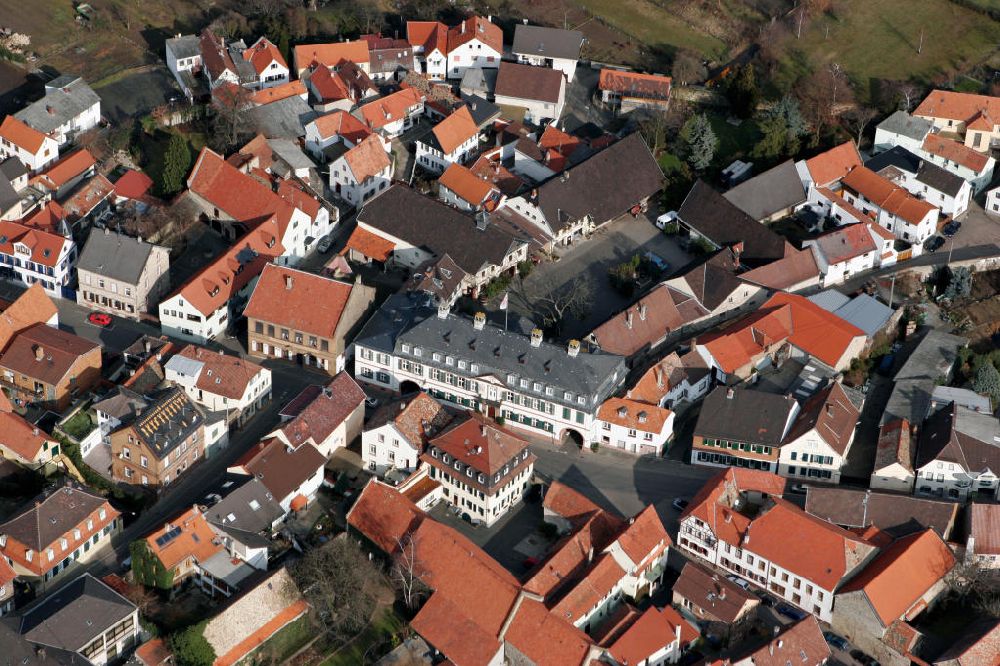 Luftaufnahme Guntersblum - Leininger Schloss Guntersblum