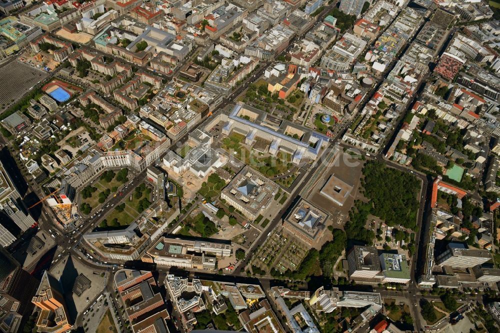 Luftaufnahme Berlin - Leipziger Platz im Innenstadt- Zentrum in Berlin