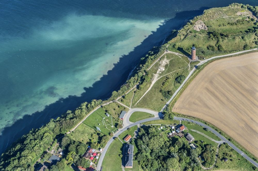 Putgarten aus der Vogelperspektive: Leuchttürme am Kap Arkona auf der Insel Rügen im Bundesland Mecklenburg-Vorpommern