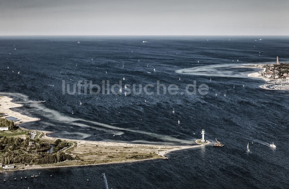 Luftaufnahme Kiel - Leuchtturm Friedrichsort in Kiel im Bundesland Schleswig-Holstein, Deutschland