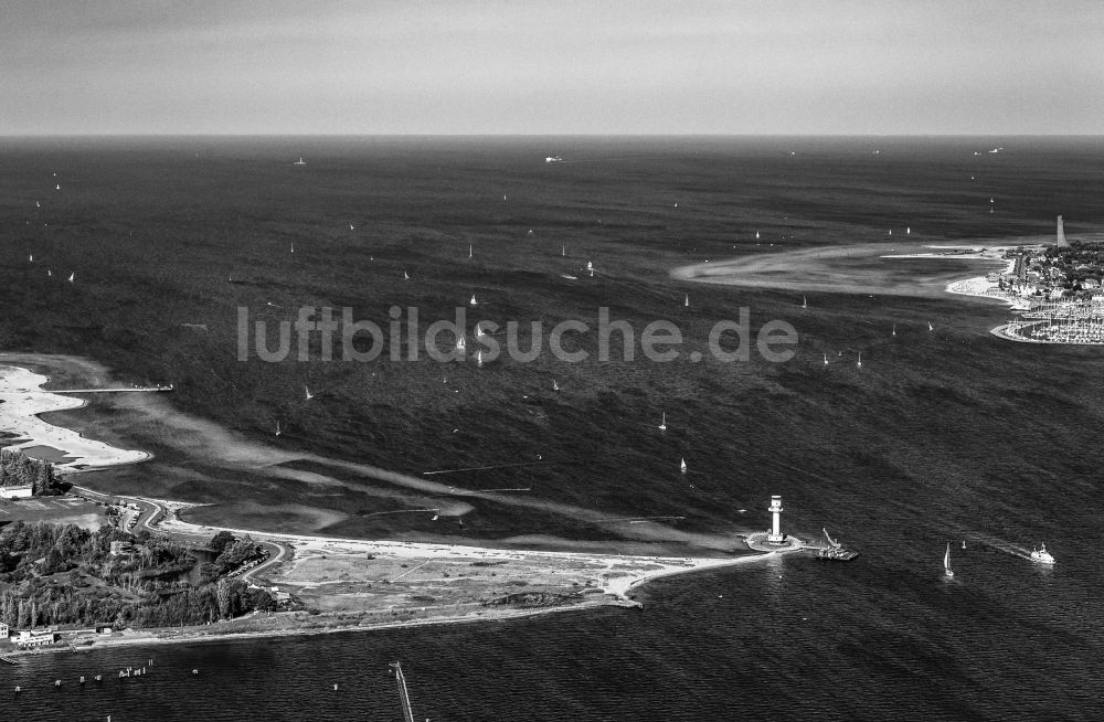 Kiel aus der Vogelperspektive: Leuchtturm Friedrichsort in Kiel im Bundesland Schleswig-Holstein, Deutschland