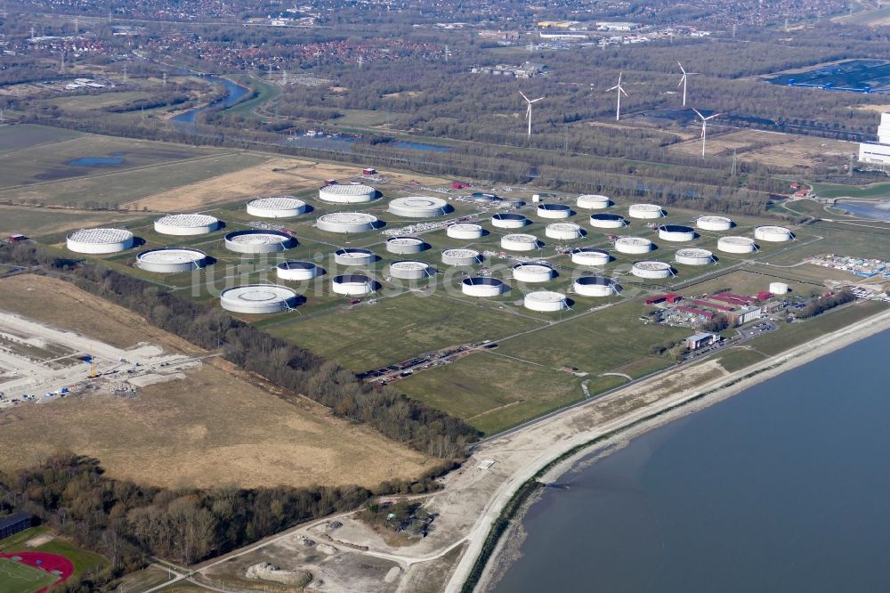 Luftbild Wilhelmshaven - Ölhafen in Wilhelmshaven im Bundesland Niedersachsen