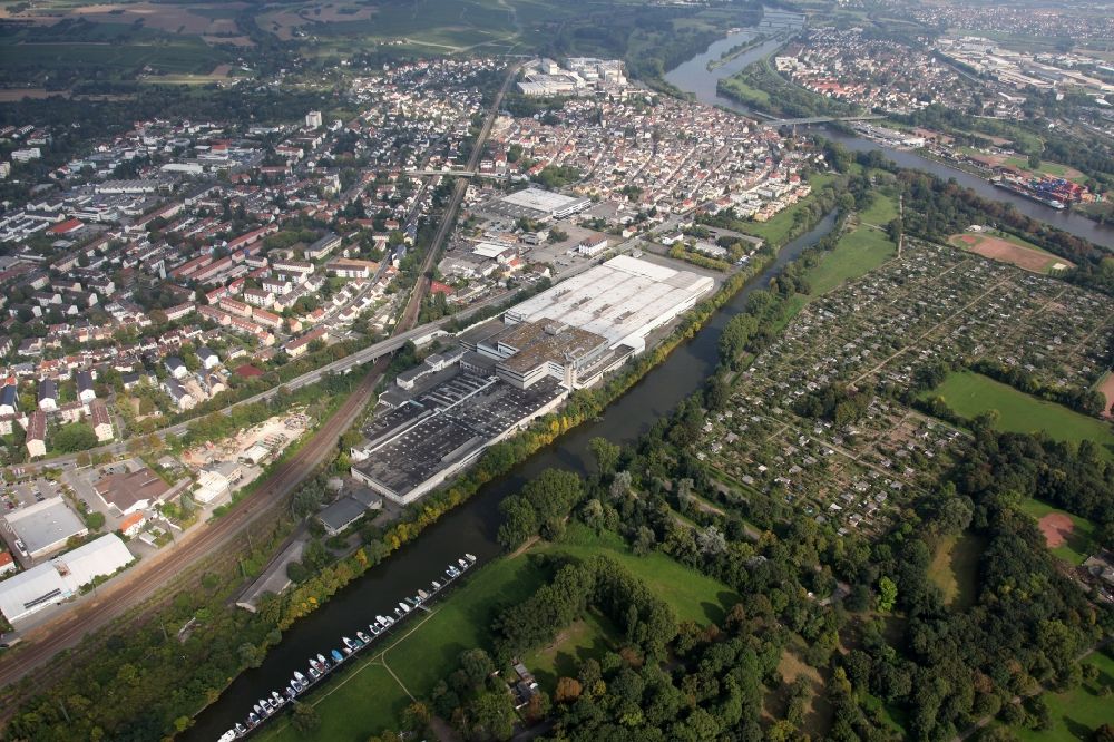 Luftaufnahme Wiesbaden Mainz Kostheim - Linde Gaswerke in Wiesbaden Mainz Kostheim im Bundesland Hessen
