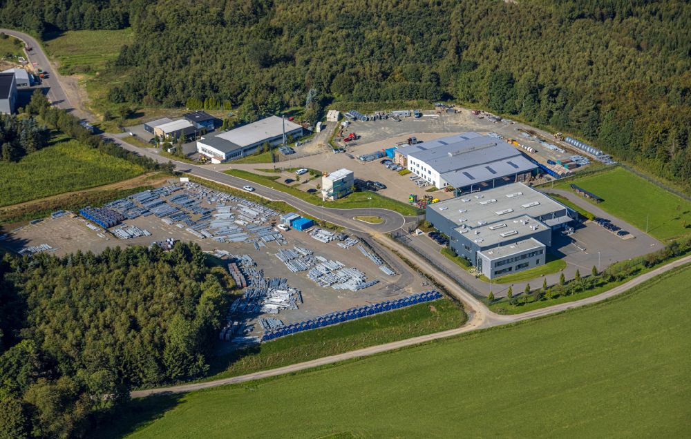 Luftbild Herscheid - Ländliches Industrie- und Gewerbegebiet in Herscheid im Bundesland Nordrhein-Westfalen, Deutschland