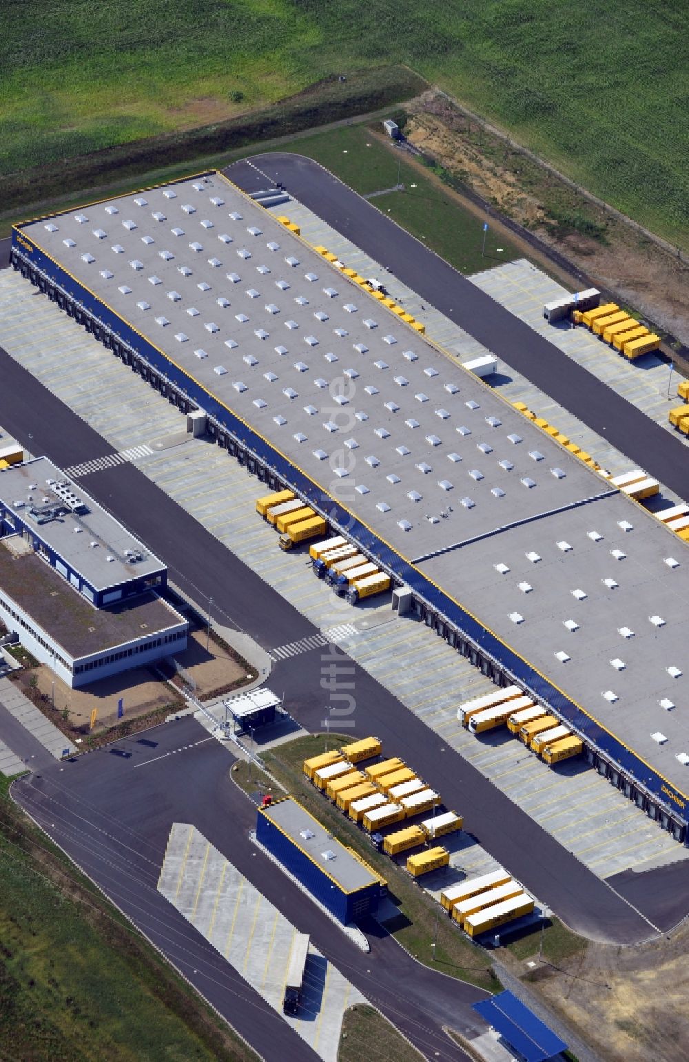 Luftbild Radeburg - Logistikzentrum der Dachser GmbH & Co. KG an der Thomas-Dachser-Straße in Radeburg bei Dresden im Bundesland Sachsen