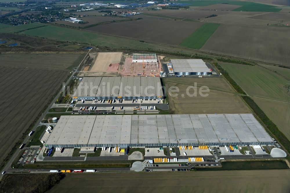 Luftbild Halle (Saale) - Logistikzentrum an der Wegastraße im Ortsteil Peißen in Halle (Saale) im Bundesland Sachsen-Anhalt, Deutschland