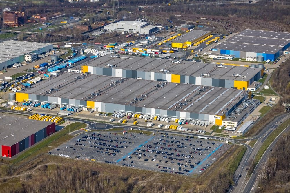 Luftbild Dortmund - Logistikzentrums des Internethändlers Amazon im Ortsteil Innenstadt-Nord in Dortmund im Bundesland Nordrhein-Westfalen