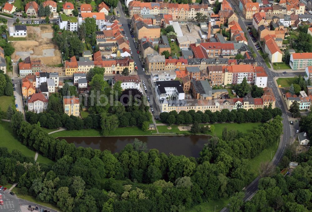 Luftbild Apolda - Lohteich in Apolda im Bundesland Thüringen mit angrenzendem Wohngebiet