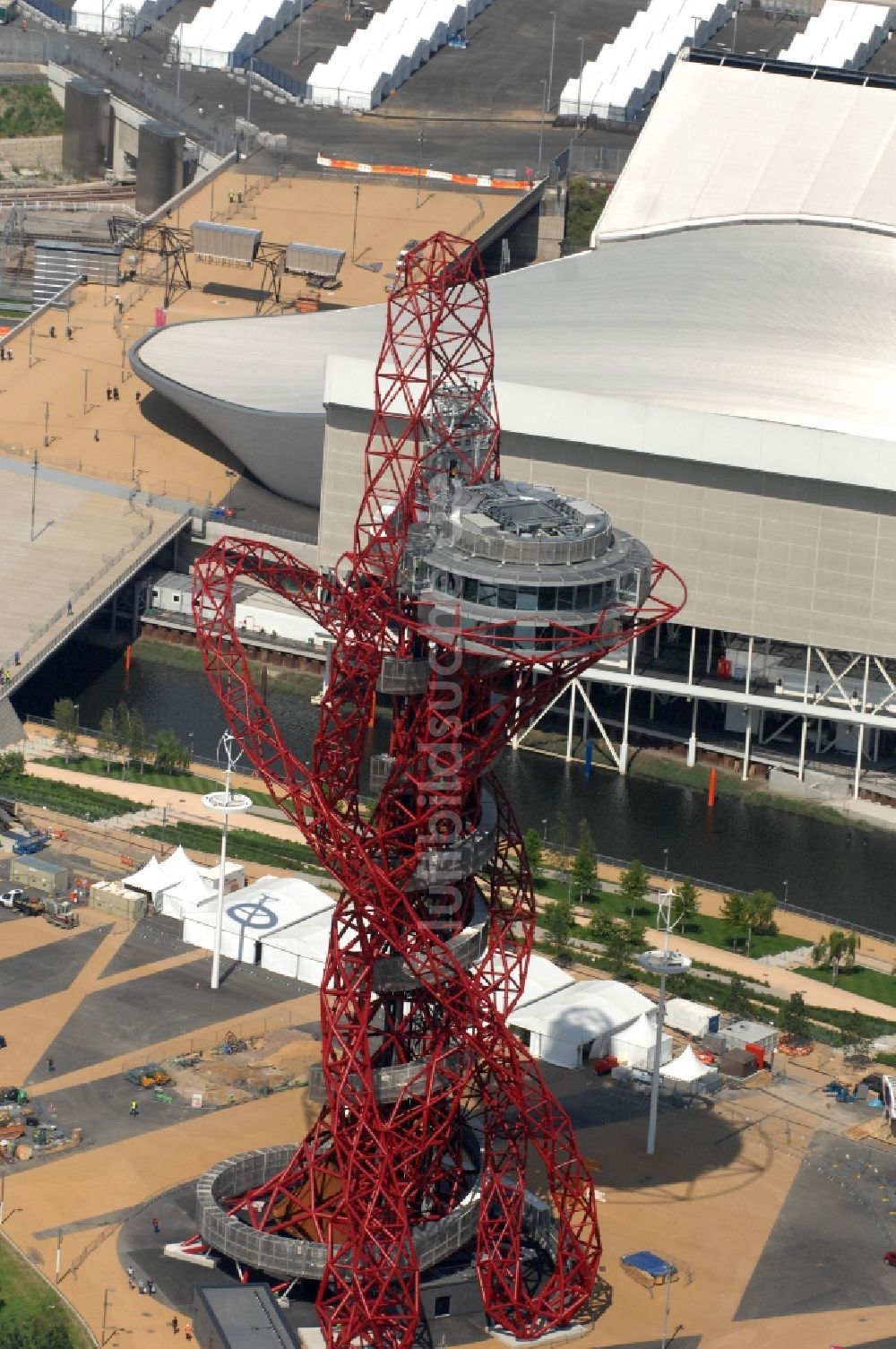 Luftbild London - London Olympia 2012 - Aussichtsturm ArcelorMittal Orbit