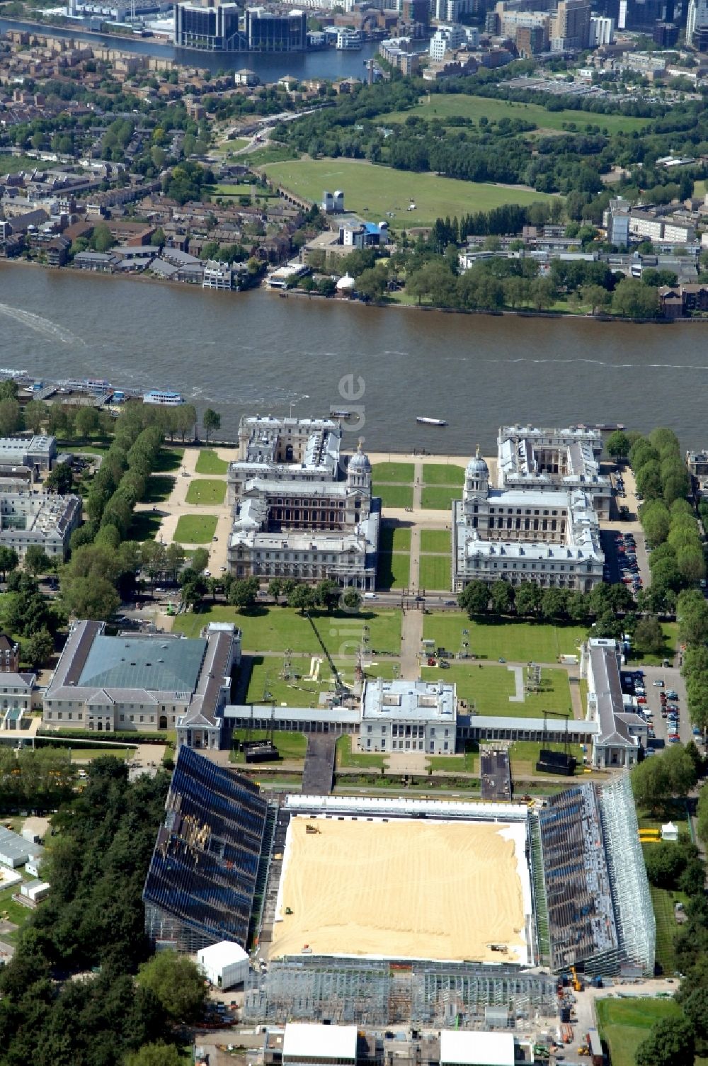 Luftbild London - London Olympia 2012 - Reitstadion Greenwich Park