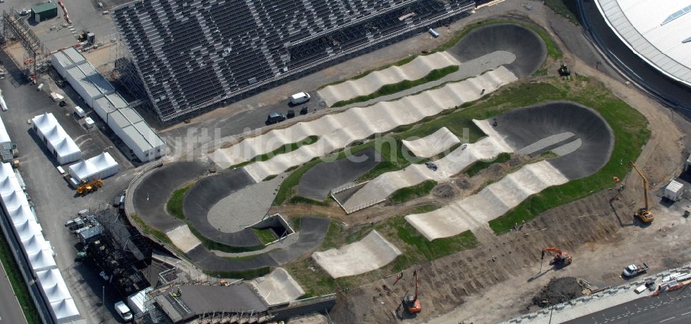 Luftbild London - London Velopark im Olympiapark und ein Austragungsort der Olympischen Spiele 2012