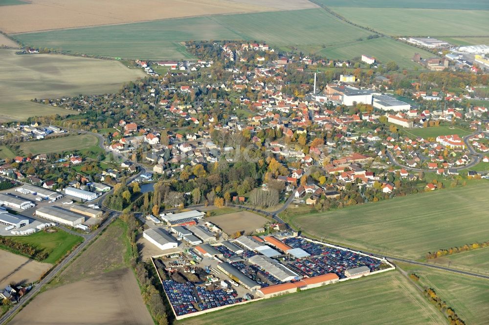 Luftaufnahme Krostitz - LRP-Autorecycling GmbH in Krostitz in Sachsen