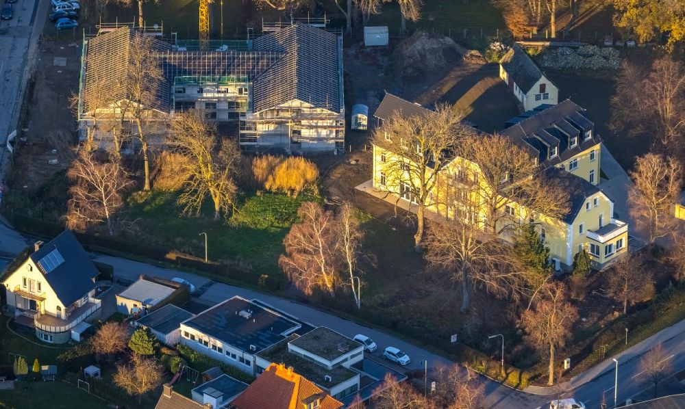 Luftbild Werl - Luftbild vom Umbau der Wohnstätte St. Josef Tagesstätte AufWind Industriestraße im Ortsteil Westönnen in Werl im Bundesland Nordrhein-Westfalen, Deutschland
