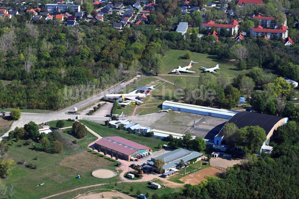 Luftbild Merseburg (Saale) - Luftfahrt- und Technik-Museumspark in Merseburg (Saale) im Bundesland Sachsen-Anhalt, Deutschland