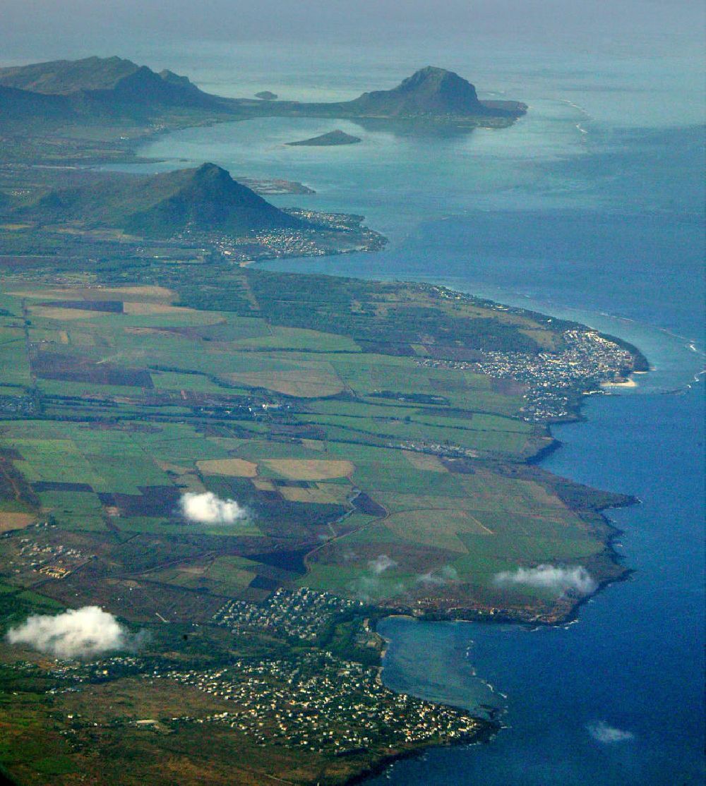 Mauritius aus der Vogelperspektive: Mahebourg, Riviere de Creoles und Mont Leon in Mauritius