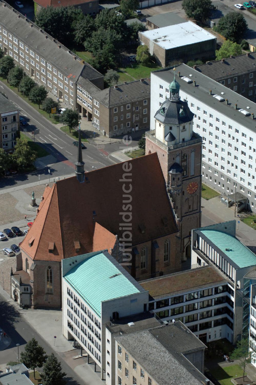 Luftaufnahme Dessau-Roßlau - Marienkirche