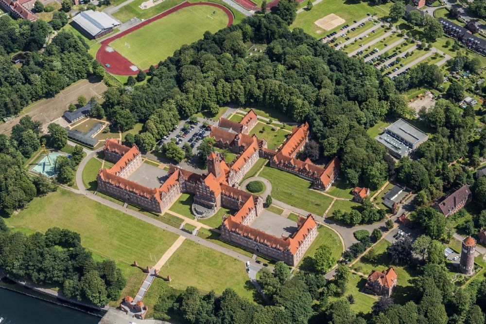 Luftaufnahme Flensburg - Marineschule Mürwik in Flensburg im Bundesland Schleswig-Holstein