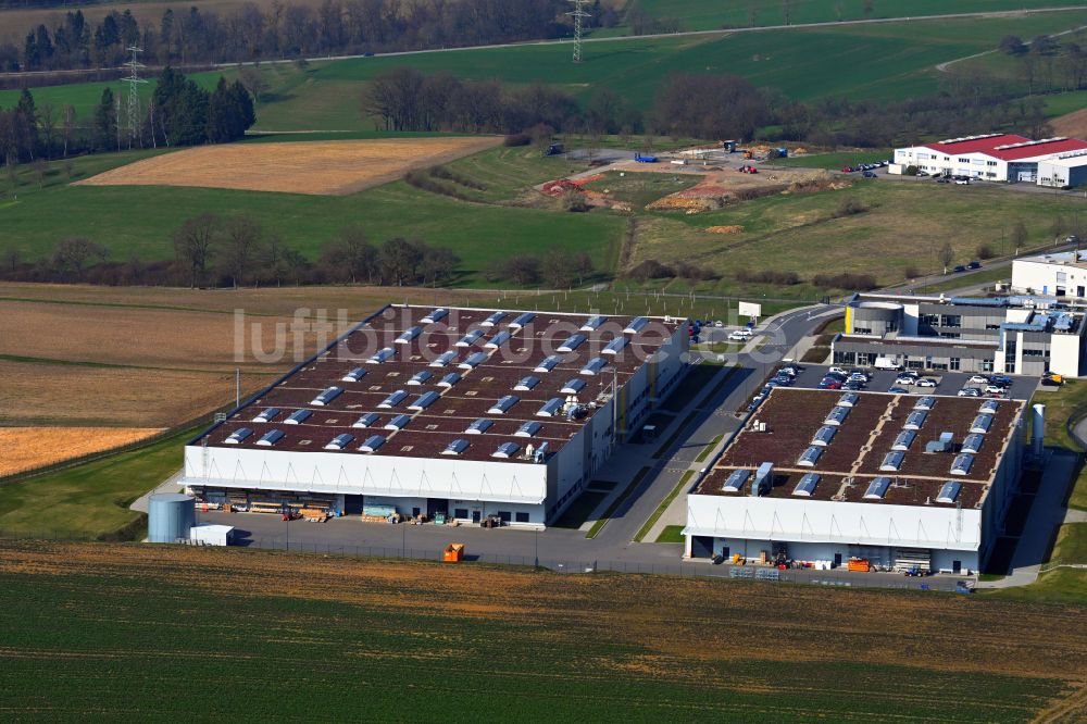 Luftbild Obrigheim - Maschinenbau- Werksgelände der Interroll Conveyor GmbH in Obrigheim im Bundesland Baden-Württemberg, Deutschland