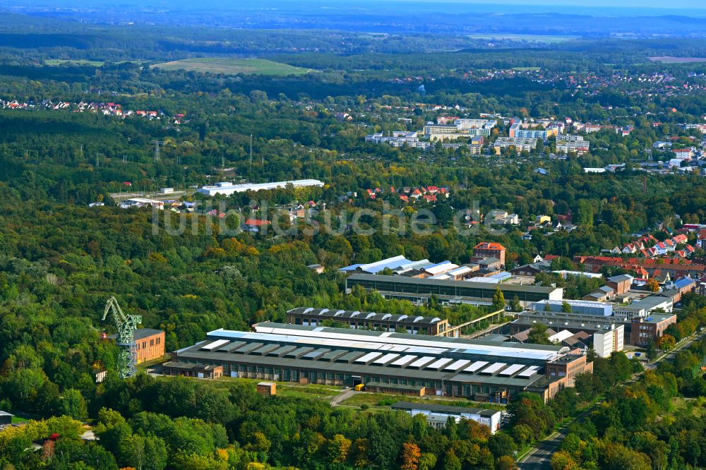 Luftaufnahme Eberswalde - Maschinenbau- Werksgelände der KIROW ARDELT AG in Eberswalde im Bundesland Brandenburg, Deutschland