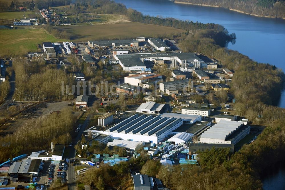 Luftaufnahme Schwerin - Maschinenbau- Werksgelände der SES Werkzeugbau Schwerin GmbH in Schwerin im Bundesland Mecklenburg-Vorpommern, Deutschland