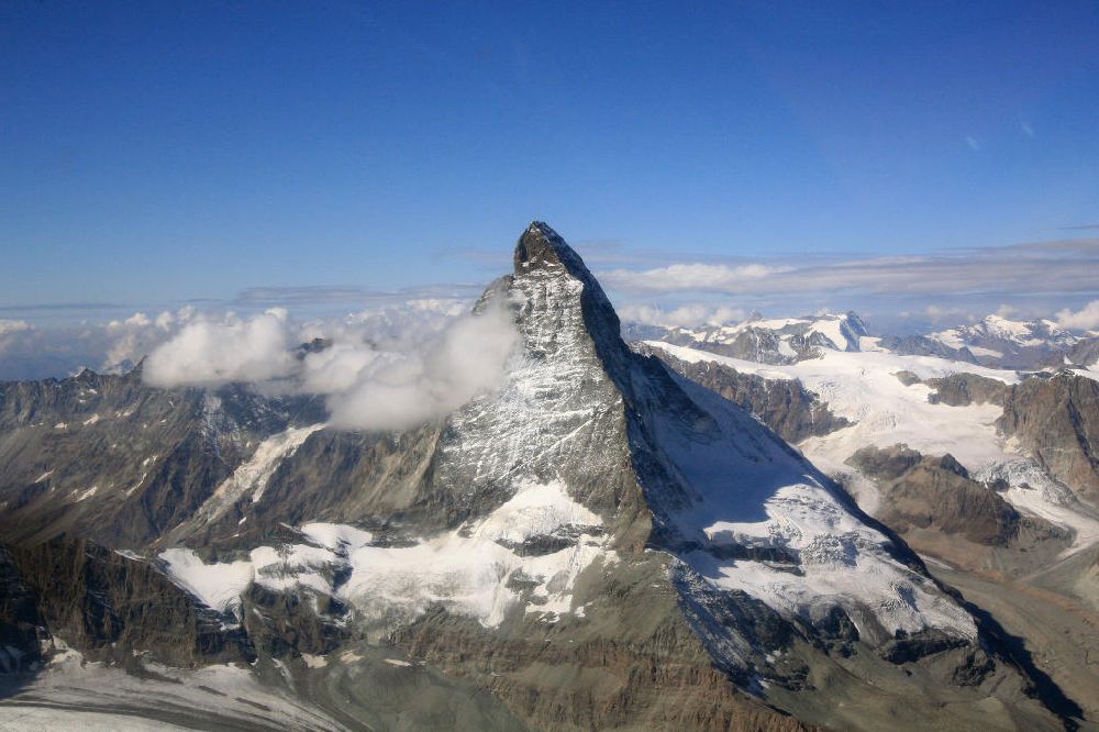 Zermatt aus der Vogelperspektive: Matterhorn