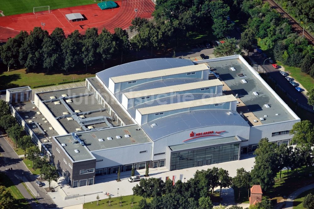 Luftbild Potsdam - MBS Arena in Potsdam im Bundesland Brandenburg