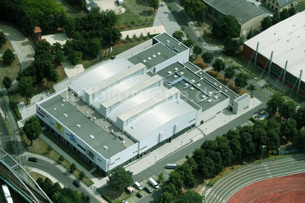 Potsdam von oben - MBS Arena in Potsdam im Bundesland Brandenburg