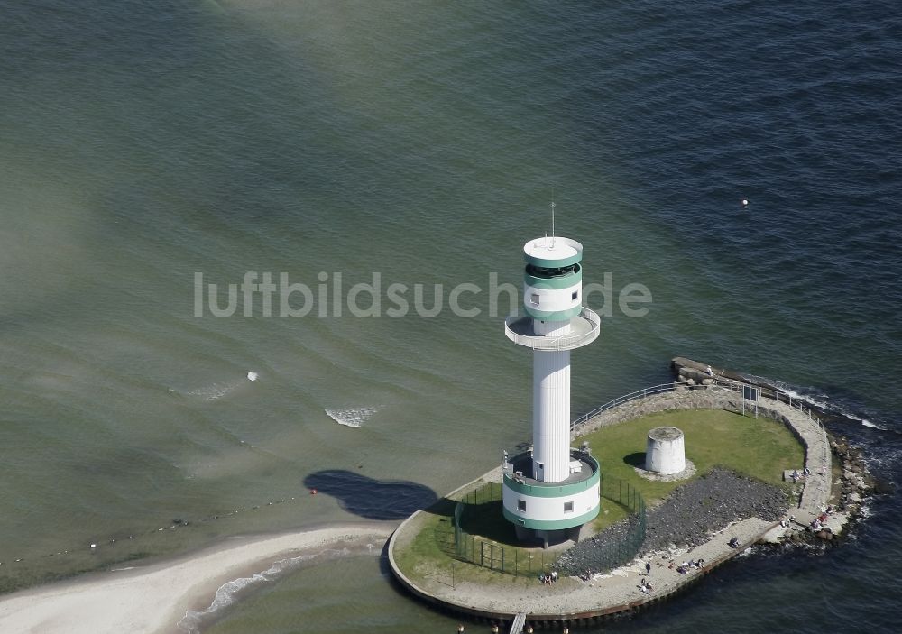 Kiel von oben - Meerenge am Leuchtturm Friedrichsort in Kiel im Bundesland Schleswig-Holstein