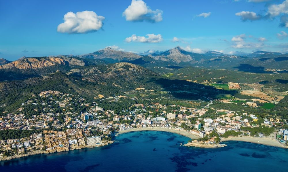 Luftaufnahme Santa Ponca - Meeres-Küste des Balearen-Meer in Santa Ponca auf der balearischen Mittelmeerinsel Mallorca, Spanien