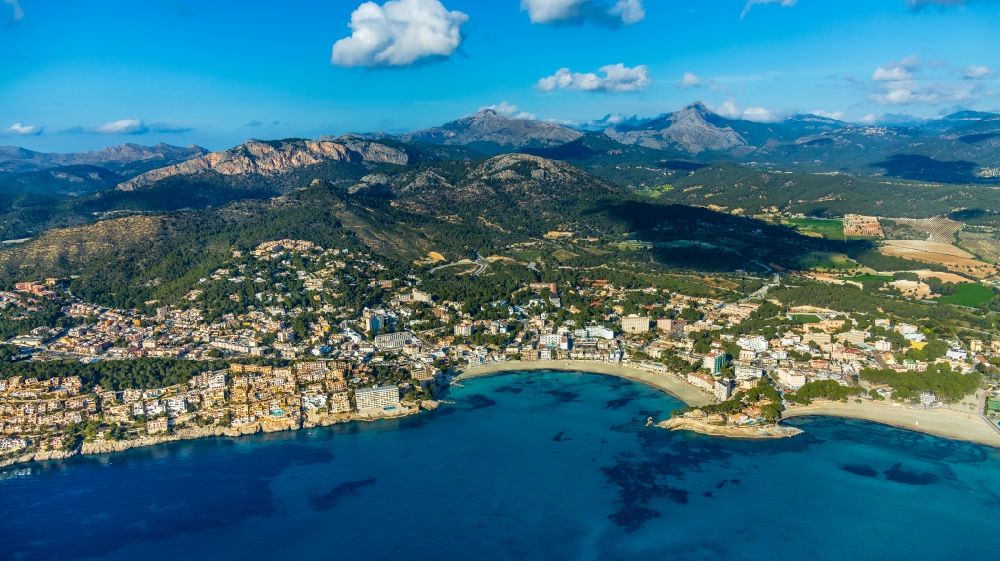 Luftbild Santa Ponca - Meeres-Küste des Balearen-Meer in Santa Ponca auf der balearischen Mittelmeerinsel Mallorca, Spanien