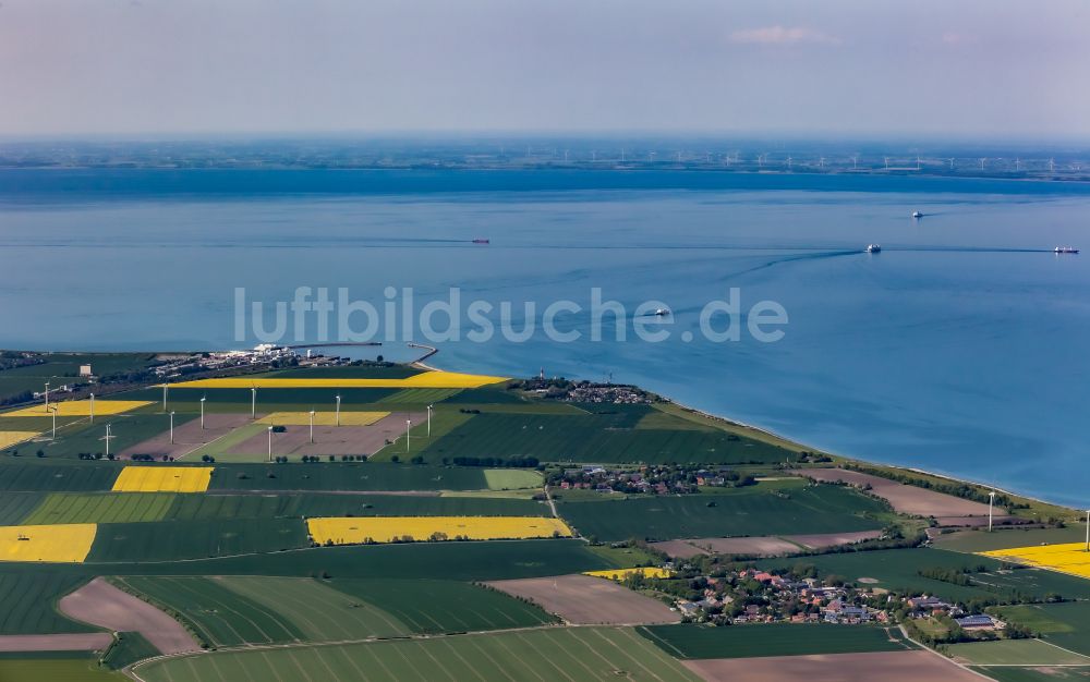Luftbild Fehmarn - Meeres-Küste in Fehmarn im Bundesland Schleswig-Holstein, Deutschland