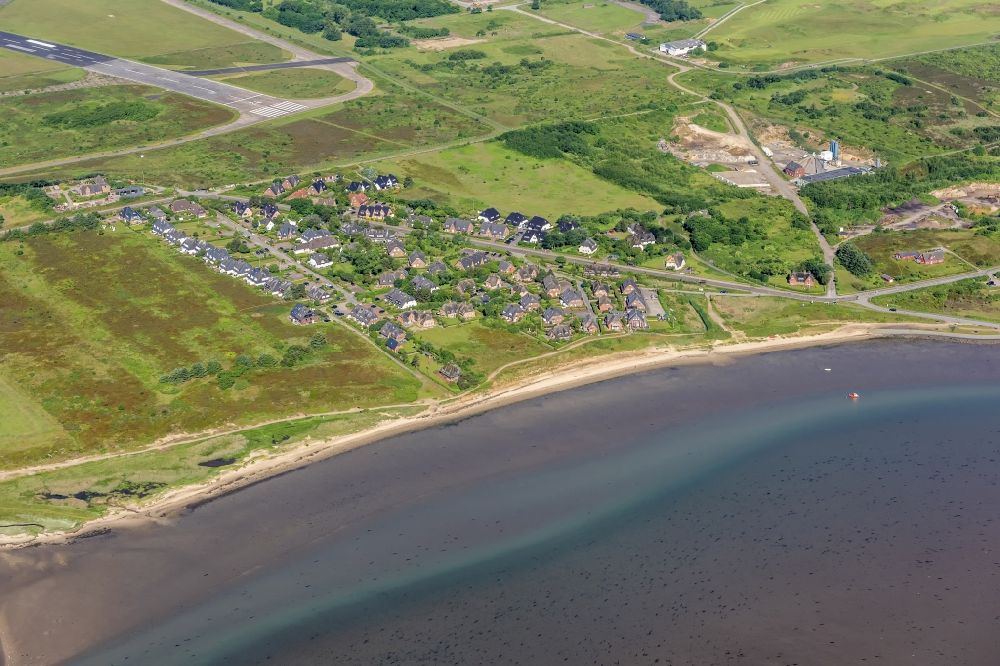 Luftaufnahme Sylt-Ost - Meeres-Küste der Nordsee in Keitum-Munkmarsch im Bundesland Schleswig-Holstein