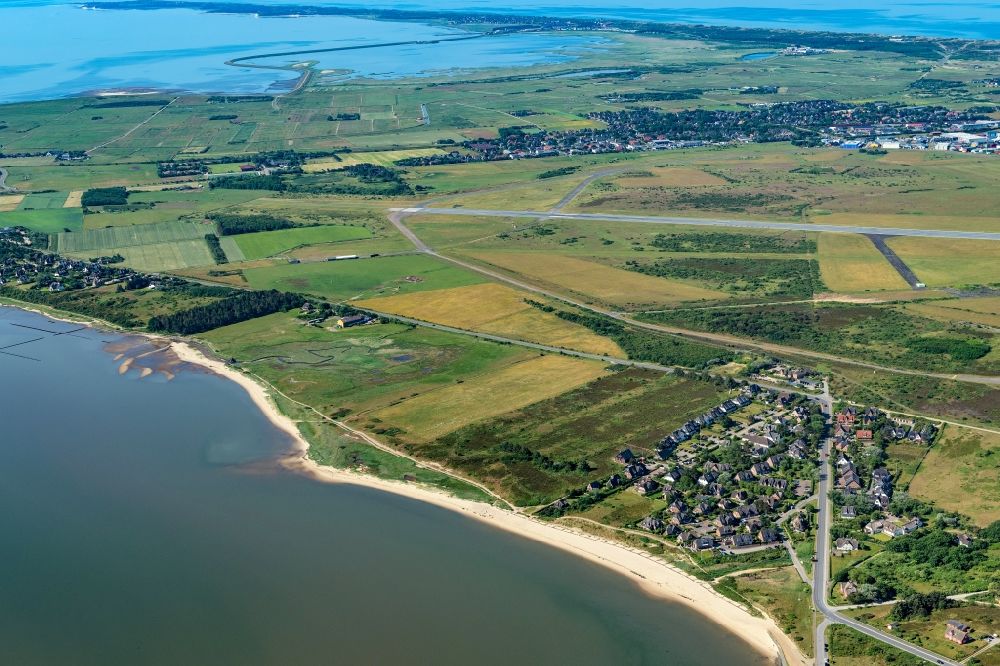 Luftbild Sylt-Ost - Meeres-Küste der Nordsee in Keitum-Munkmarsch im Bundesland Schleswig-Holstein