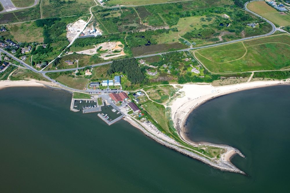 Luftbild Sylt-Ost - Meeres-Küste der Nordsee in Keitum-Munkmarsch im Bundesland Schleswig-Holstein