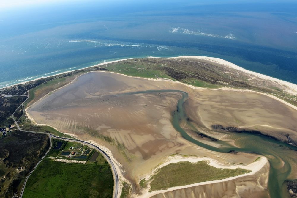 Luftaufnahme List - Meeres-Küste der Nordsee in List im Bundesland Schleswig-Holstein