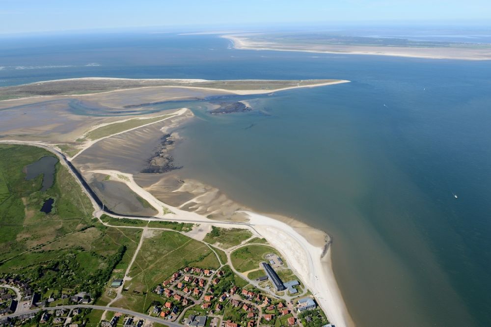 List aus der Vogelperspektive: Meeres-Küste der Nordsee in List im Bundesland Schleswig-Holstein