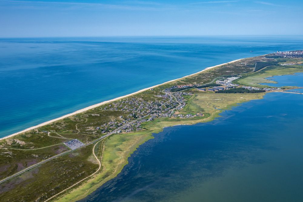 Luftbild Sylt - Meeres-Küste der Nordsee in Rantum (Sylt) im Bundesland Schleswig-Holstein