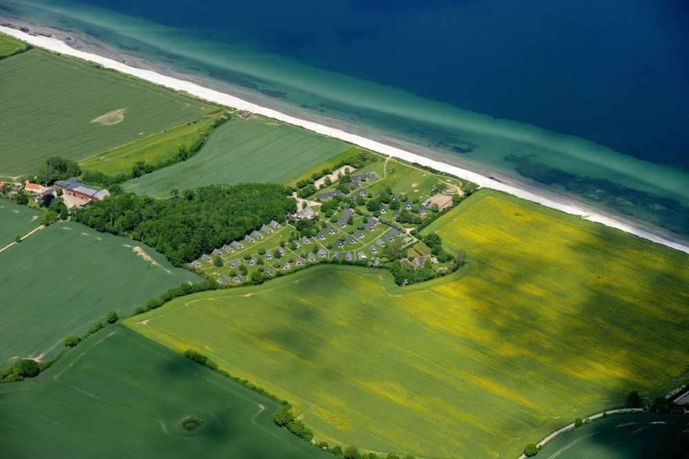 Luftbild Falshöft - Meeres-Küste der Ostsee in Falshöft im Bundesland Schleswig-Holstein