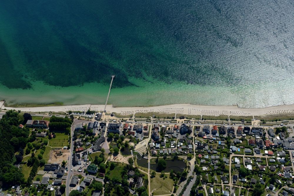 Haffkrug von oben - Meeres-Küste der Ostsee in Haffkrug im Bundesland Schleswig-Holstein