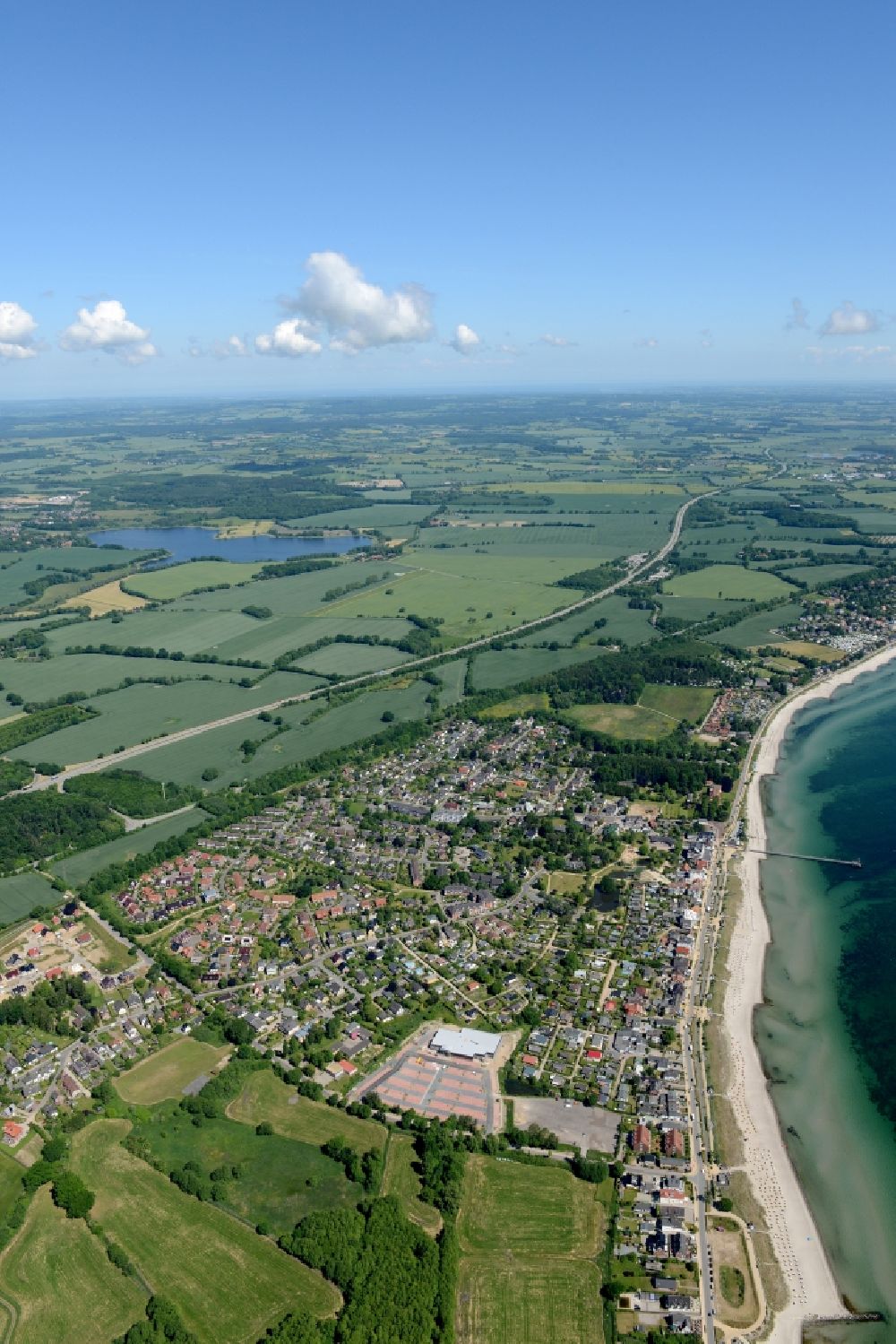 Luftbild Haffkrug - Meeres-Küste der Ostsee in Haffkrug im Bundesland Schleswig-Holstein