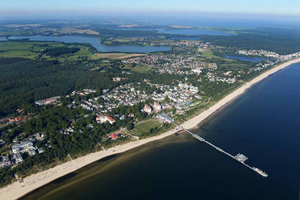 Luftbild Heringsdorf - Meeres-Küste Ostsee in Heringsdorf im Bundesland Mecklenburg-Vorpommern