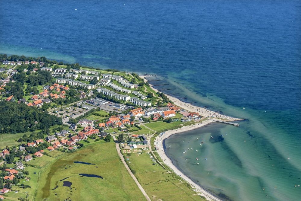 Luftbild Hohwacht - Meeres-Küste der Ostsee in Hohwacht im Bundesland Schleswig-Holstein